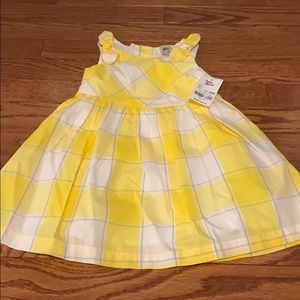 Yellow plaid dress